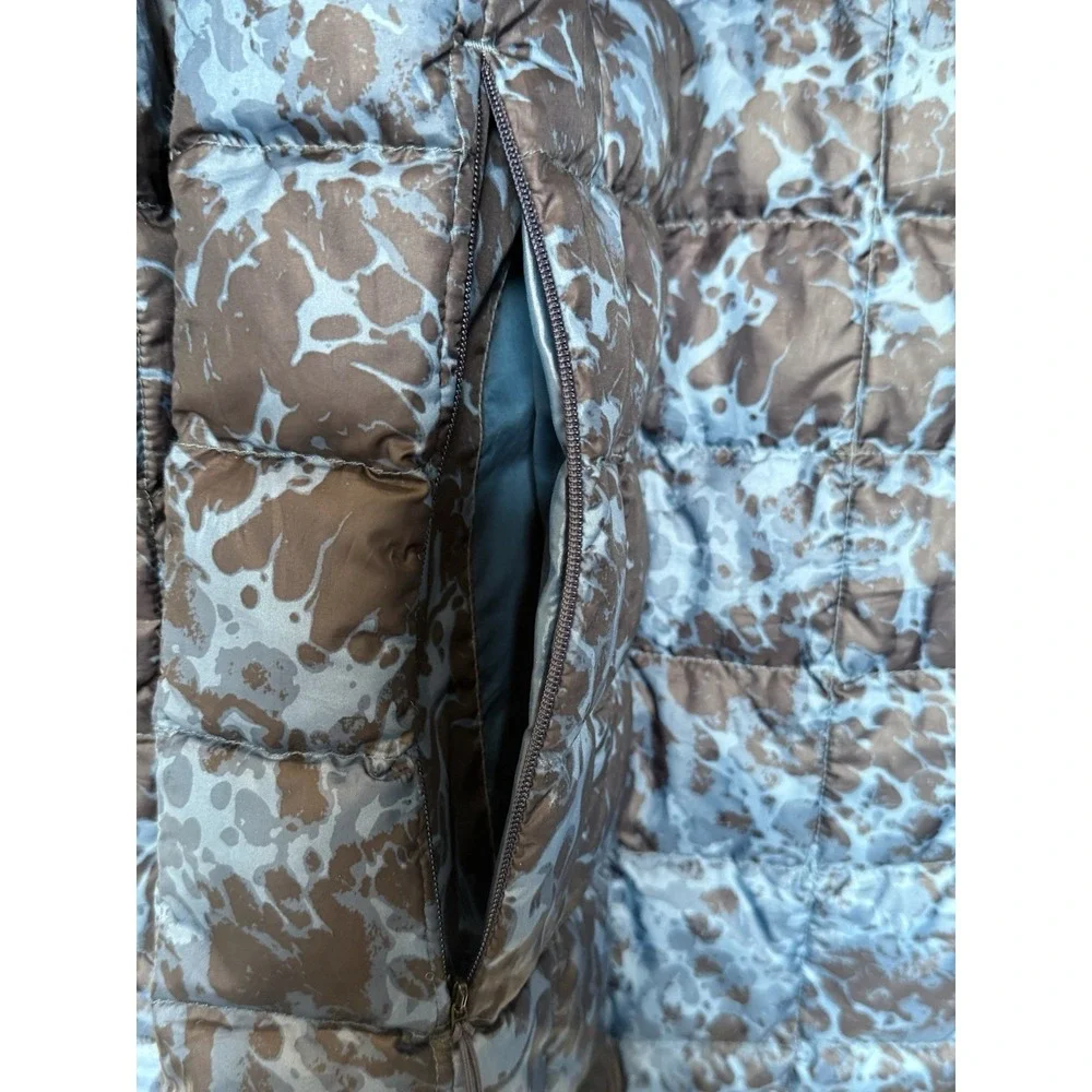 The North Face Mens Thermoball Puffer Jacket Large Blue Camo Men's XL